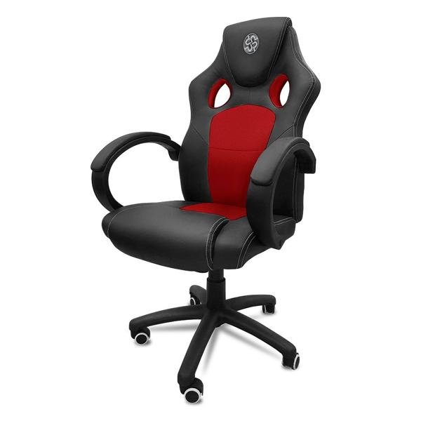 Cadeira Gamer UP X32FB com Encosto Inclinável 25 e Assento Ajustável - Preta e Vermelha - CX 1 UN