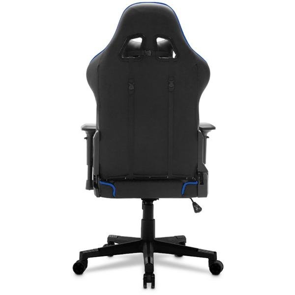 Cadeira Gamer UP X153DBB, Braço 3D, Encosto Inclinável 180º, Almofadas de Pescoço e lombar e Assento Ajustável, Preta e Azul, UP - CX 1 UN
