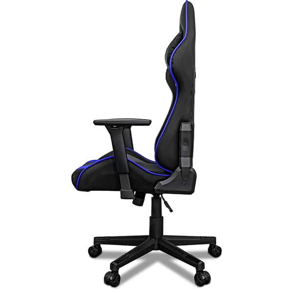 Cadeira Gamer UP X153DBB, Braço 3D, Encosto Inclinável 180º, Almofadas de Pescoço e lombar e Assento Ajustável, Preta e Azul, UP - CX 1 UN