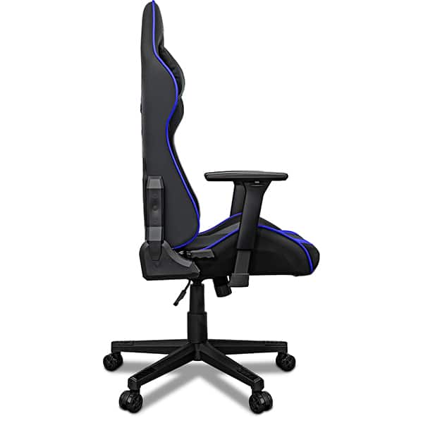 Cadeira Gamer UP X153DBB, Braço 3D, Encosto Inclinável 180º, Almofadas de Pescoço e lombar e Assento Ajustável, Preta e Azul, UP - CX 1 UN
