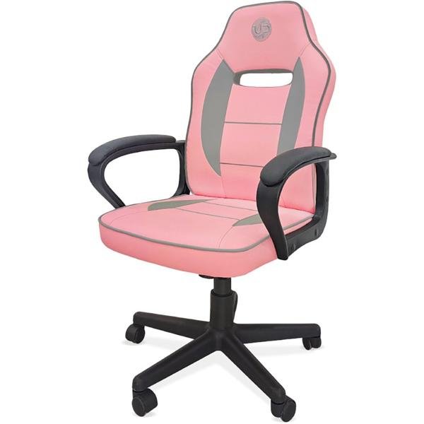 Cadeira Gamer UP X13FP, Ajuste de Altura, Encosto confortável, Rosa e Cinza, X13FP, Up - CX 1 UN