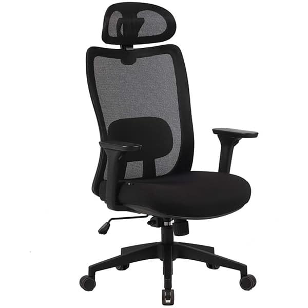 Cadeira giratória Astra Pro, com encosto inclinável e ajuste de altura, Preta, 71465, Elements - CX 1 UN