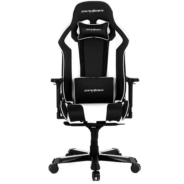 Cadeira Gamer DXRacer King, com encosto inclinável e ajuste de altura, Preto e Branca, K99-NW OHKA99NW, DXRacer - CX 1 UN