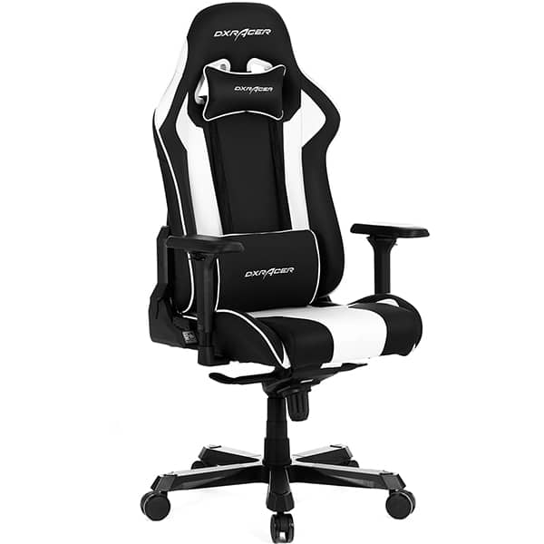 Cadeira Gamer DXRacer King, com encosto inclinável e ajuste de altura, Preto e Branca, K99-NW OHKA99NW, DXRacer - CX 1 UN
