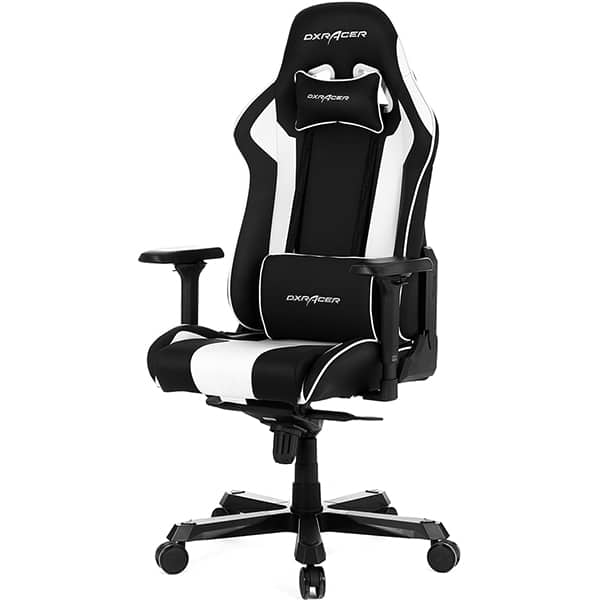 Cadeira Gamer DXRacer King, com encosto inclinável e ajuste de altura, Preto e Branca, K99-NW OHKA99NW, DXRacer - CX 1 UN