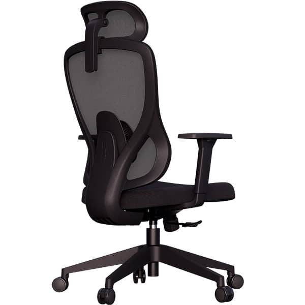 Cadeira de escritório ergonômica Elements Sarín, Giratória, Preta, 72092 - CX 1 UN Cadeira de escritório ergonômica Elements Sarín, Giratória, Preta, 72092 - CX 1 UN