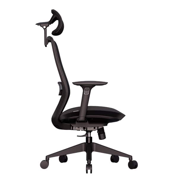 Cadeira de escritório ergonômica Serena, Giratória, Preta, Elements - CX 1 UN Cadeira de escritório ergonômica Serena, Giratória, Preta, Elements - CX 1 UN