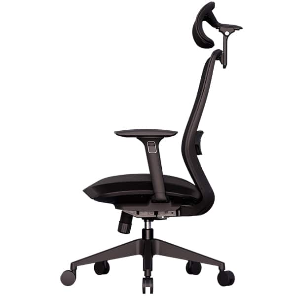 Cadeira de escritório ergonômica Serena, Giratória, Preta, Elements - CX 1 UN Cadeira de escritório ergonômica Serena, Giratória, Preta, Elements - CX 1 UN