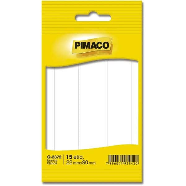 Etiqueta adesiva branca multiuso 22x90mm Q-2372 Pimaco PT 15 UN