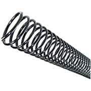 Espiral encadernação 40mm plástico preto 350fls Plaspiral PT 6 UN