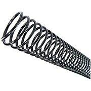 Espiral encadernação 50mm plástico preto cap.450fls Plaspiral PT 6 UN Espiral encadernação 50mm plástico preto cap.450fls Plaspiral PT 6 UN