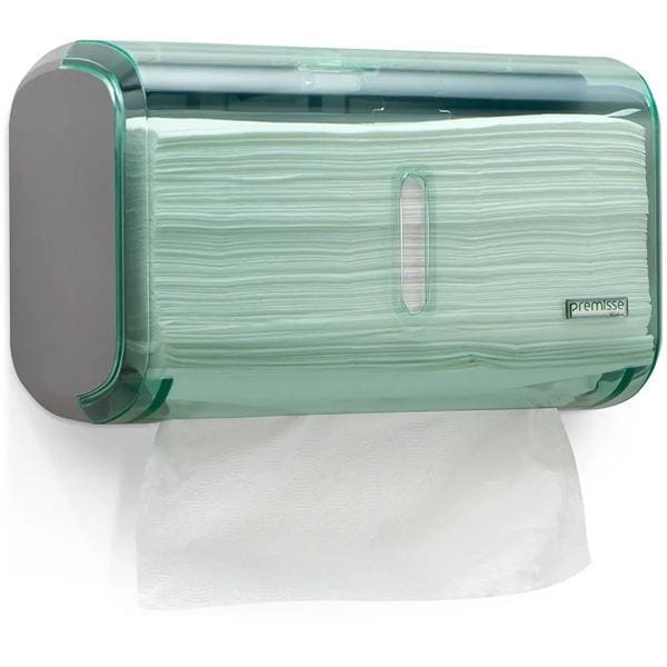 Dispenser papel toalha interfolha compacto verde C19821 Premisse CX 1 UN