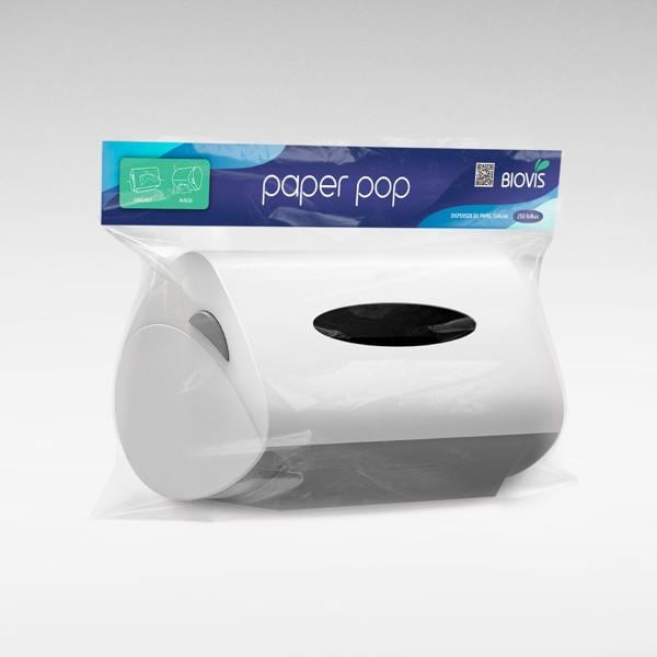 Dispenser de papel toalha, interfolha 2/3 dobras, Pop 2403, Biovis - CX 1 UN