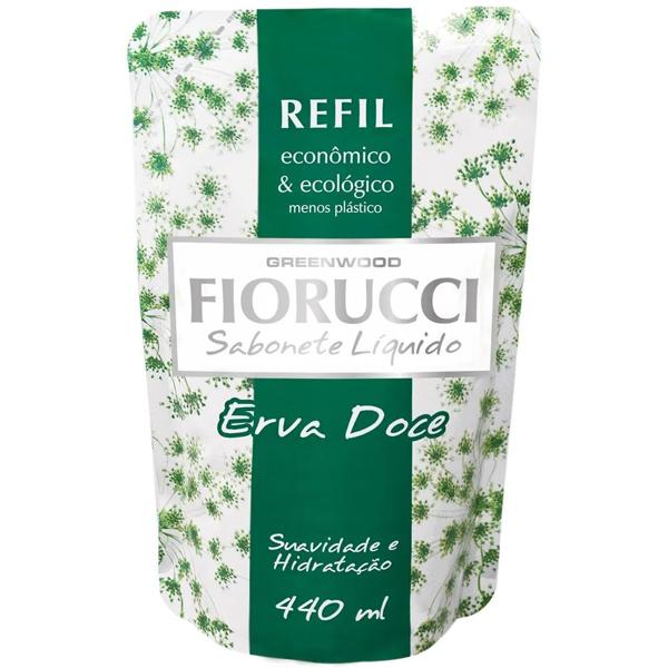 Sabonete líquido refil erva doce 440ml 8101 Fiorucci PT 1 UN