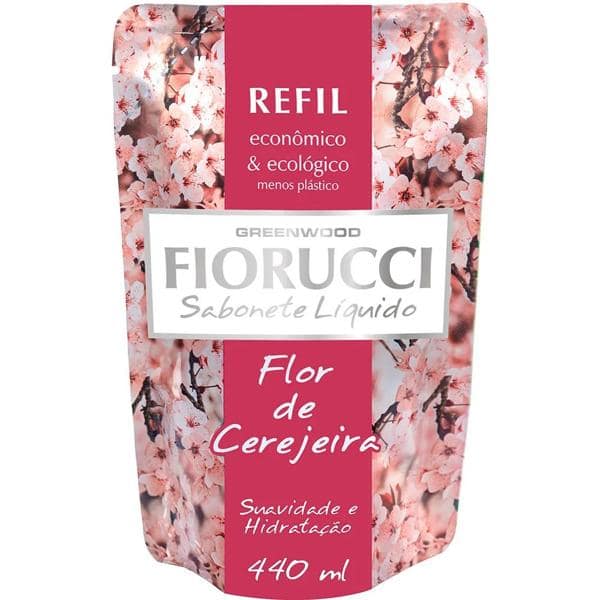 Sabonete líquido refil flor de cerejeira 440ml 8113 Fiorucci PT 1 UN