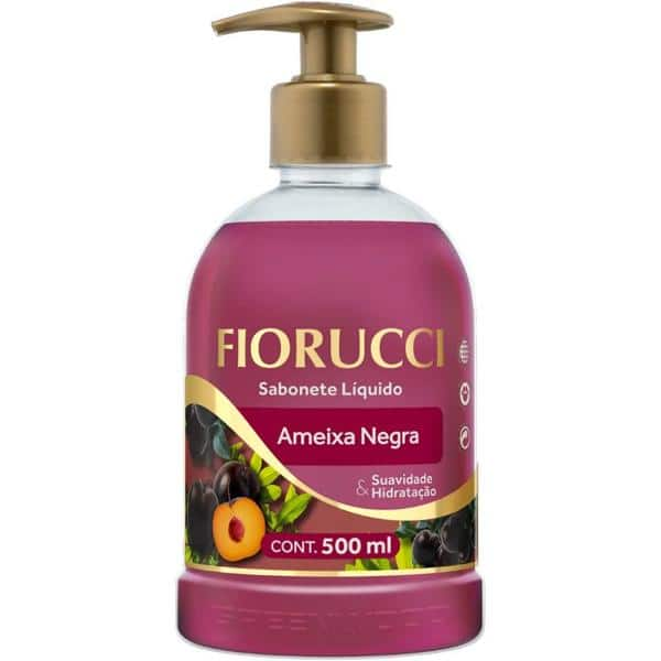 Sabonete líquido ameixa negra, 500ml, 8129, Fiorucci - PT 1 UN