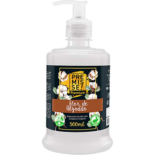 Sabonete líquido flôr de algodão 500ml 110068-500 Premisse PT 1 UN Sabonete líquido flôr de algodão 500ml 110068-500 Premisse PT 1 UN