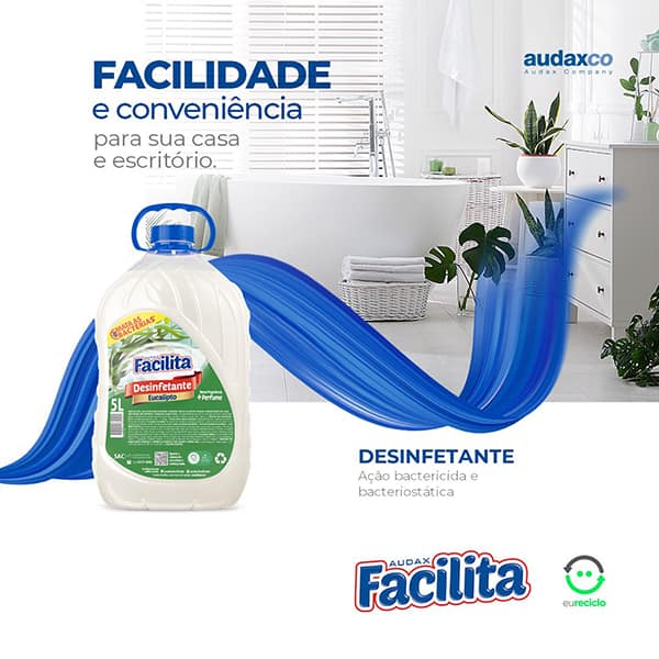 Desinfetante Eucalipto, 5L, Facilita - PT 1 UN