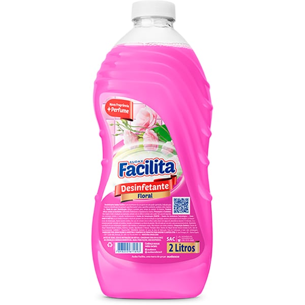 Desinfetante Floral, 2L,Facilita - PT 1 UN