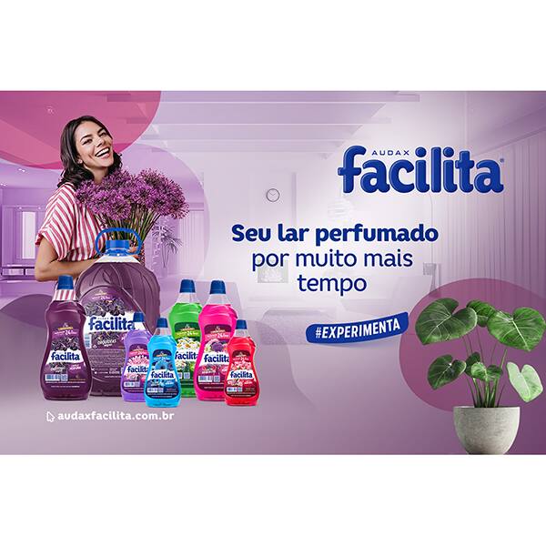 Limpador perfumado, Jardim de tulipas, 1L, Facilita - PT 1 UN