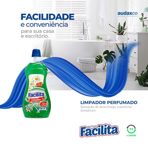 Limpador perfumado, Aromas do Campo, 1L, Facilita - PT 1 UN