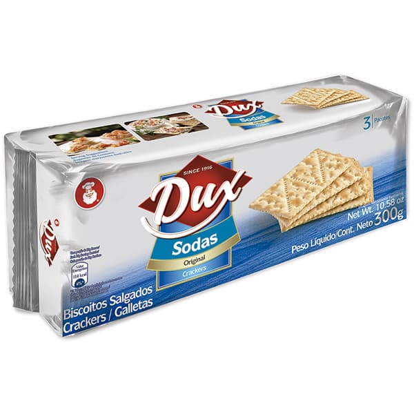 Biscoito salgado Sodas, 300g, DUX - PT 1 UN Biscoito salgado Sodas, 300g, DUX - PT 1 UN