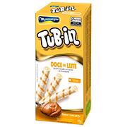 Biscoito Wafer Tubin, Doce de Leite, 48g, Montevérgine - CX 1 UN