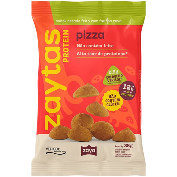 Snack de Proteína Assado, Pizza, 35g, 12270032, Zaya - PT 1 UN Snack de Proteína Assado, Pizza, 35g, 12270032, Zaya - PT 1 UN