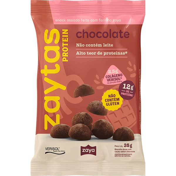 Snack de Proteína Assado, Chocolate, 35g, 12270038, Zaya - PT 1 UN Snack de Proteína Assado, Chocolate, 35g, 12270038, Zaya - PT 1 UN