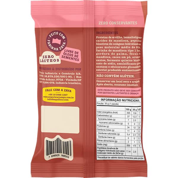 Snack de Proteína Assado, Chocolate, 35g, 12270038, Zaya - PT 1 UN Snack de Proteína Assado, Chocolate, 35g, 12270038, Zaya - PT 1 UN