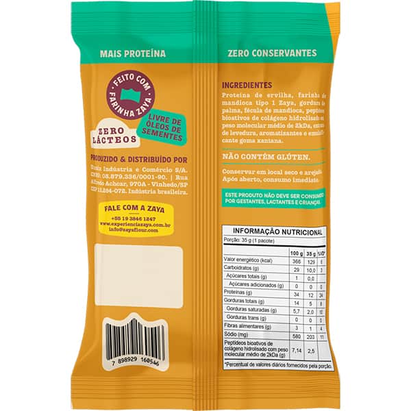 Snack de Proteína Assado, Lemon Pepper, 35g, 12270036, Zaya - PT 1 UN Snack de Proteína Assado, Lemon Pepper, 35g, 12270036, Zaya - PT 1 UN