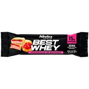 Barra de proteína Best Whey Bar, Cheesecake de Morango, 62g, (15g de proteína), Atlhetica - CX 1 UN