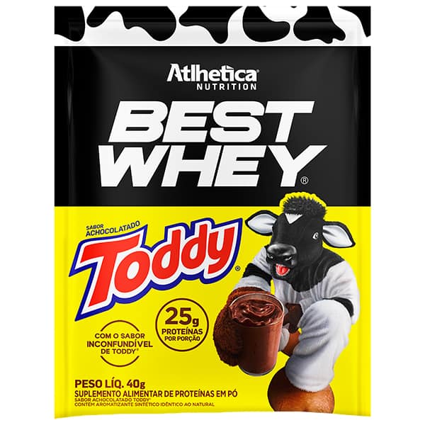 Suplemento de proteína em pó Best Whey, Toddy, 40g, (25g de proteína), 27079, Atlhetica - SC 1 UN