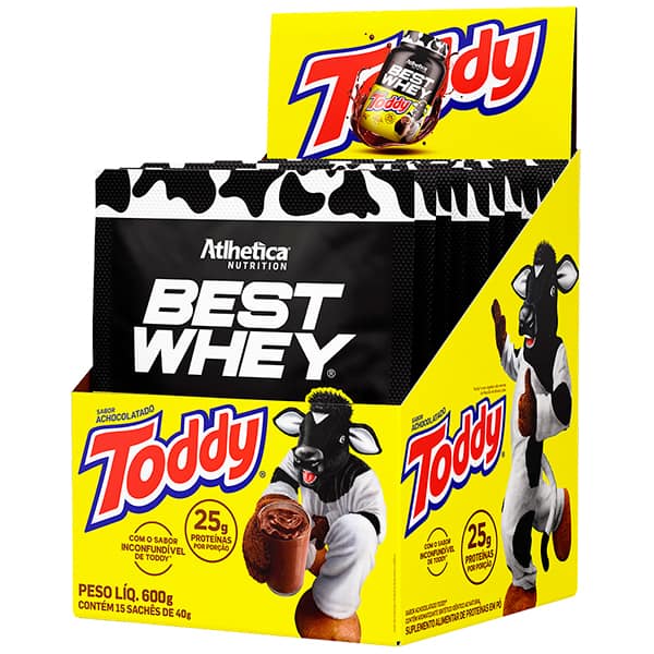 Suplemento de proteína em pó Best Whey, Toddy, 40g, (25g de proteína), 27079, Atlhetica - SC 1 UN