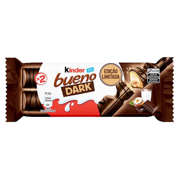 Chocolate Kinder Bueno Dark 21,5g 4X30XT2 3752 Ferrero PT 1 UN