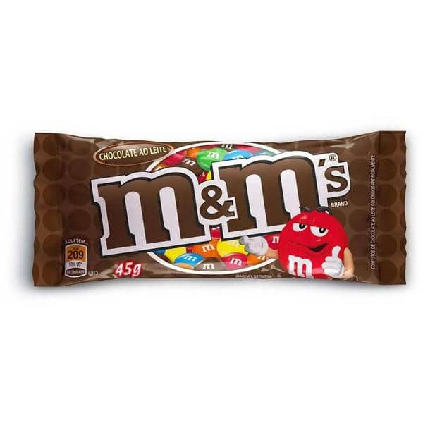 M&Ms ao leite 45g Mars Brasil PT 1 UN