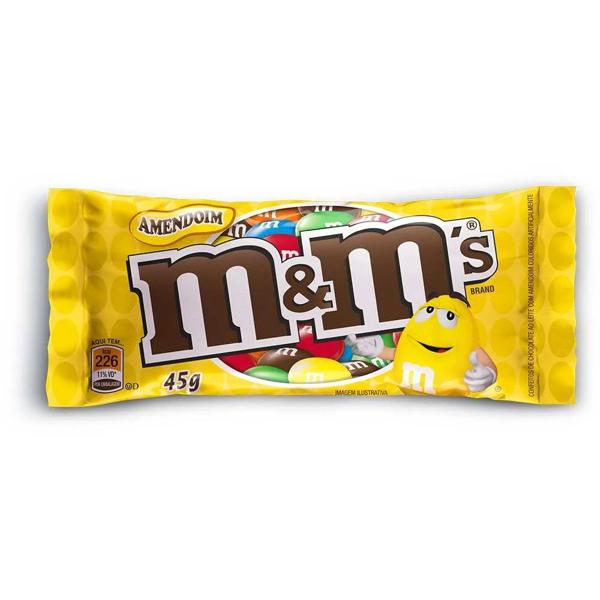 M&Ms amendoim 45g Mars Brasil PT 1 UN