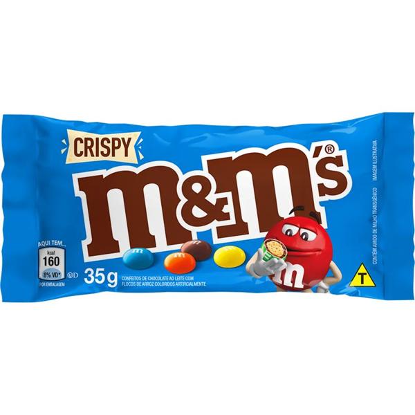 M&Ms crispy, 35g, 10227101, Mars Brasil - PT 1 UN