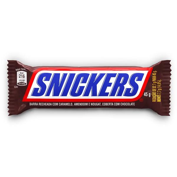 Snickers original 45g Mars Brasil PT 1 UN