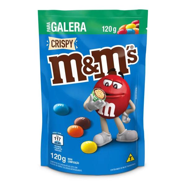 M&Ms Crispy, 120g, 10145089, Mars Brasil - PT 1 UN