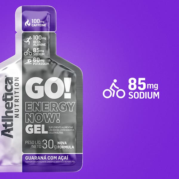 Suplemento Go Energy Now Gel, Guaraná com Açaí, 23481, Atlhetica - SC 1 UN Suplemento Go Energy Now Gel, Guaraná com Açaí, 23481, Atlhetica - SC 1 UN