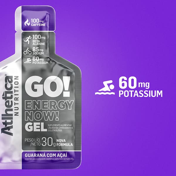 Suplemento Go Energy Now Gel, Guaraná com Açaí, 23481, Atlhetica - SC 1 UN Suplemento Go Energy Now Gel, Guaraná com Açaí, 23481, Atlhetica - SC 1 UN