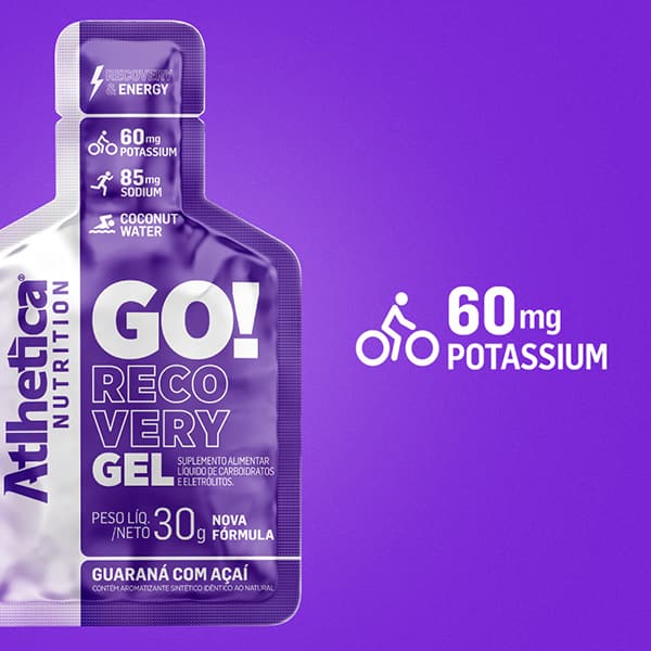 Suplemento Go Recovery Now Gel, Guaraná com Açaí, 9067, Atlhetica - SC 1 UN Suplemento Go Recovery Now Gel, Guaraná com Açaí, 9067, Atlhetica - SC 1 UN