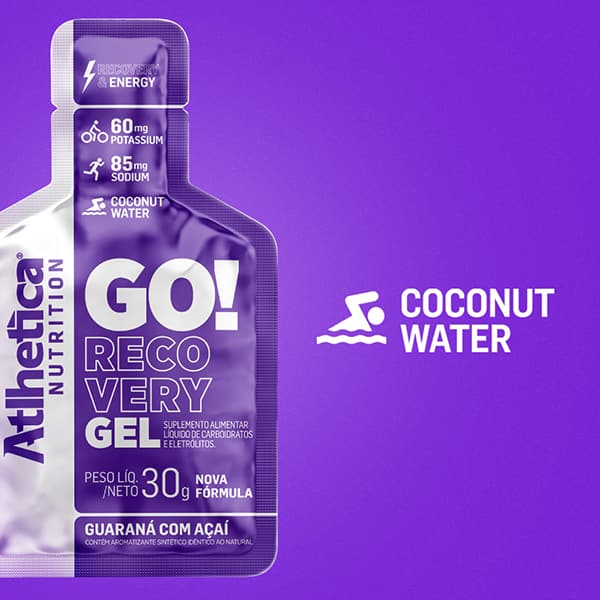 Suplemento Go Recovery Now Gel, Guaraná com Açaí, 9067, Atlhetica - SC 1 UN Suplemento Go Recovery Now Gel, Guaraná com Açaí, 9067, Atlhetica - SC 1 UN