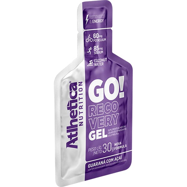Suplemento Go Recovery Now Gel, Guaraná com Açaí, 9067, Atlhetica - SC 1 UN Suplemento Go Recovery Now Gel, Guaraná com Açaí, 9067, Atlhetica - SC 1 UN