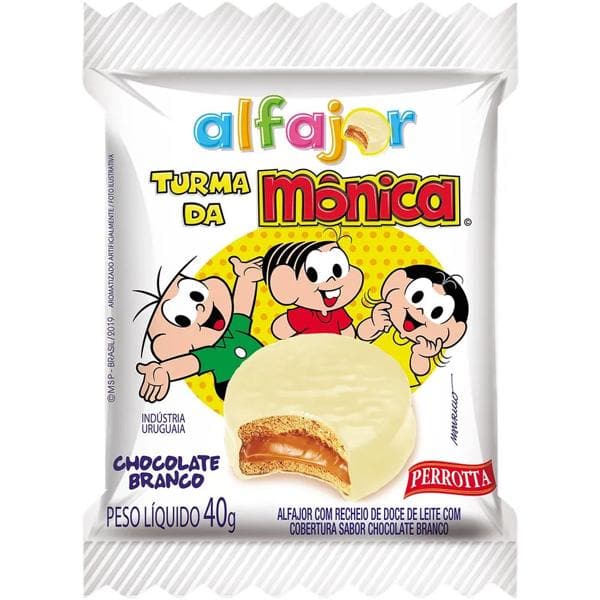 Alfajor Turma da Mônica branco 40g 8285 Perrotta UN 1 UN