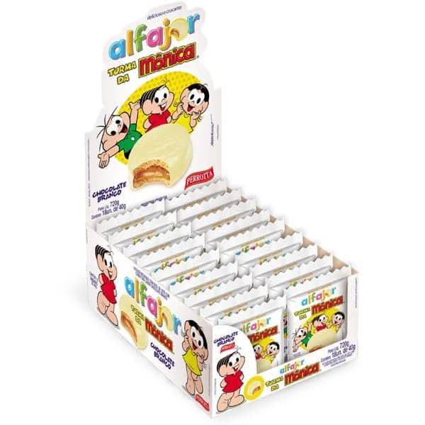 Alfajor Turma da Mônica branco 40g 8285 Perrotta UN 1 UN