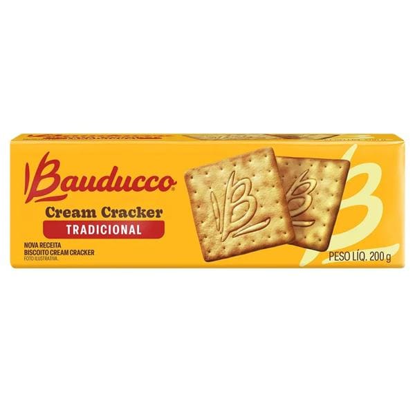 Bolacha cream cracker tradicional, 200g, 40000285, Bauducco - PT 1 UN