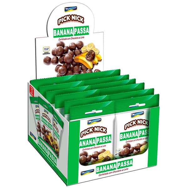 Pick nick banana passa com chocolate, 40g, 3229, Montevérgine - PT 1 UN