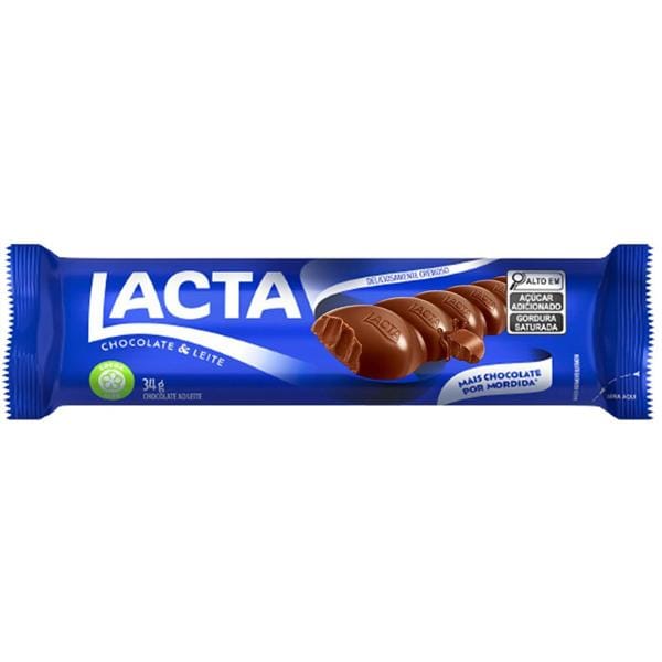 Chocolate ao leite, Lacta, 34g, 24205, Kraft - PT 1 UN